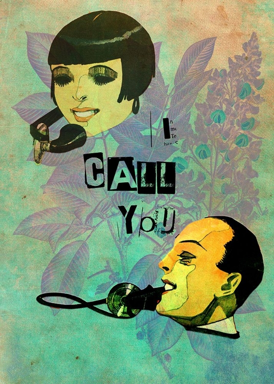 Picture of I CALL YOU COLLAGE ART