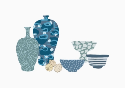 Picture of BLUE VASES