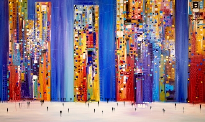 Picture of ERMILKINA NIGHT STREETS 36X60 OIL