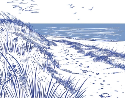 Picture of SEASIDE SKETCH HORIZONTAL