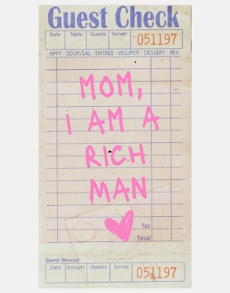 Picture of MOM I AM A RICH MAN PINK