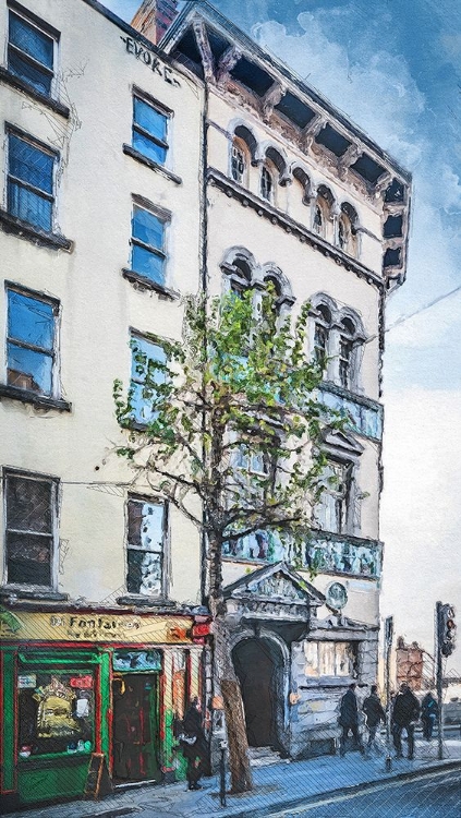 Picture of DUBLIN CITY WATERCOLOR ART IRELAND (12)