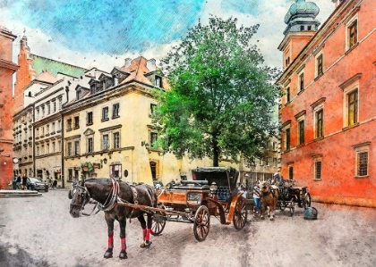 Picture of WARSAW CITY WATERCOLOR ART POLAND (19)