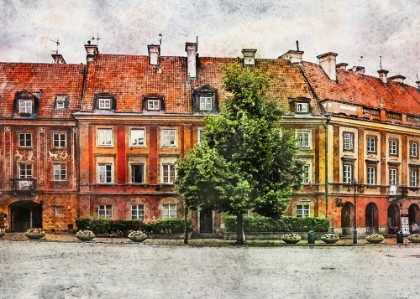 Picture of WARSAW CITY WATERCOLOR ART POLAND (21)