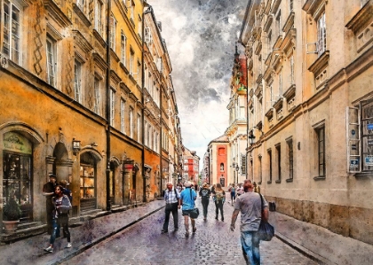 Picture of WARSAW CITY WATERCOLOR ART POLAND (22)