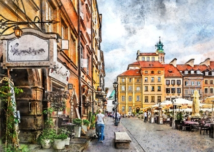 Picture of WARSAW CITY WATERCOLOR ART POLAND (27)