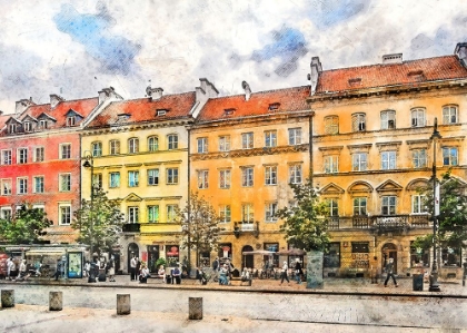 Picture of WARSAW CITY WATERCOLOR ART POLAND (28)