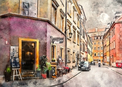 Picture of WARSAW CITY WATERCOLOR ART POLAND (31)