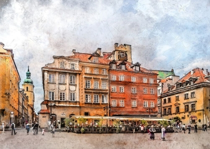 Picture of WARSAW CITY WATERCOLOR ART POLAND (33)