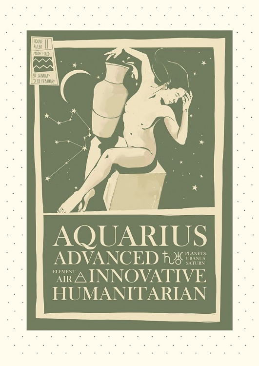 Picture of AQUARIUS ZODIAC POSTER