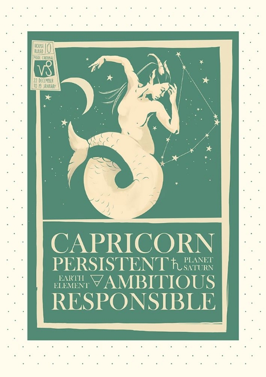 Picture of CAPRICORN ZODIAC POSTER