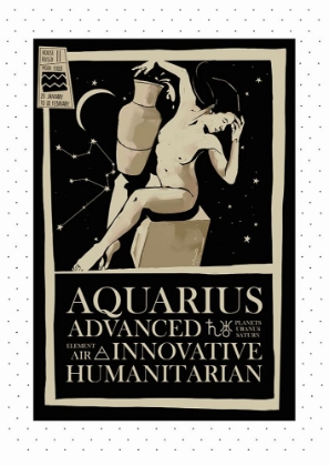 Picture of AQUARIUS ZODIAC POSTER