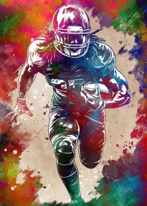 Picture of SPORT AMERICAN FOOTBALL PLAYER ART