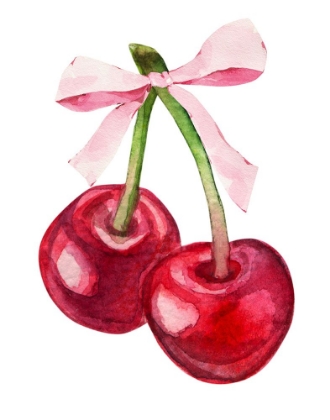 Picture of RED CHERRY PINK BOW