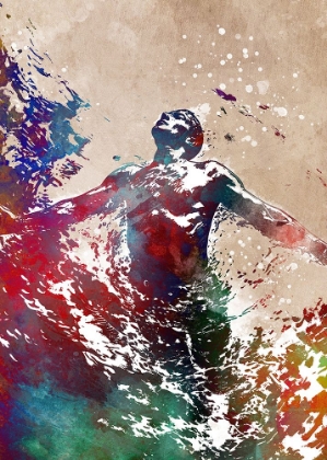 Picture of SPORT SWIMMER ART