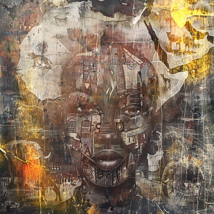 Picture of AFRICAN ART ILLUSTRATION WALLART 090