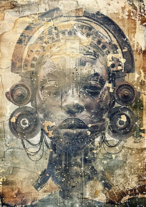 Picture of AFRICAN ART ILLUSTRATION WALLART 104