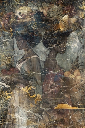 Picture of AFRICAN ART ILLUSTRATION WALLART 120