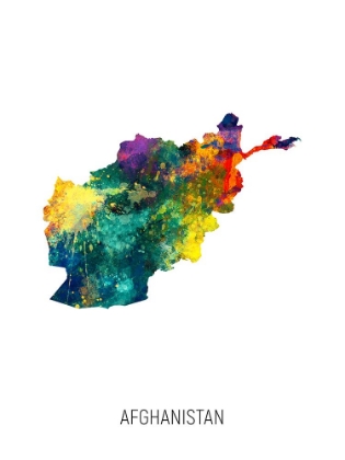 Picture of AFGHANISTAN WATERCOLOR MAP