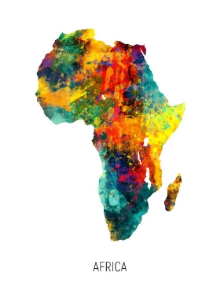 Picture of AFRICA WATERCOLOR MAP