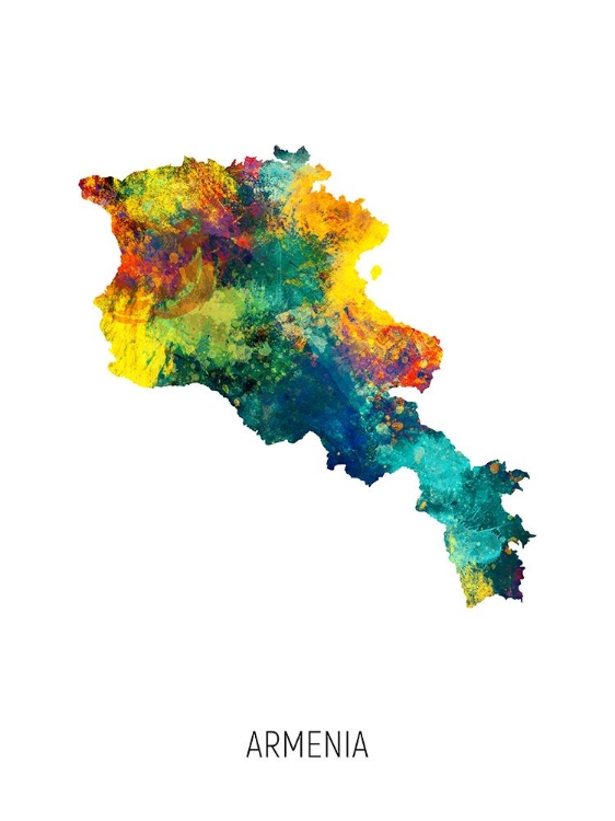 Picture of ARMENIA WATERCOLOR MAP