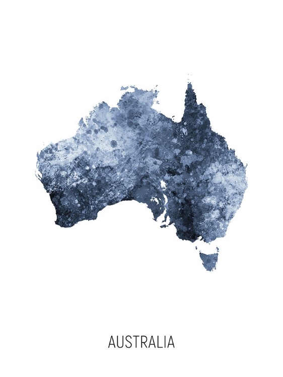 Picture of AUSTRALIA WATERCOLOR MAP