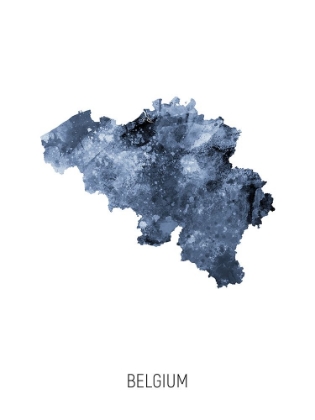 Picture of BELGIUM WATERCOLOR MAP