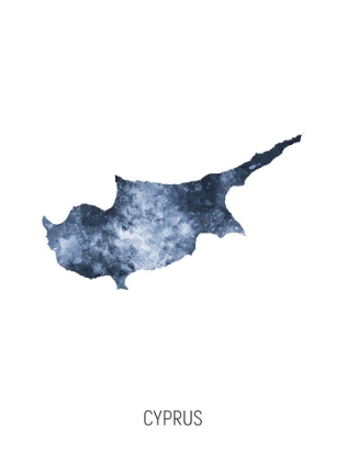 Picture of CYPRUS WATERCOLOR MAP