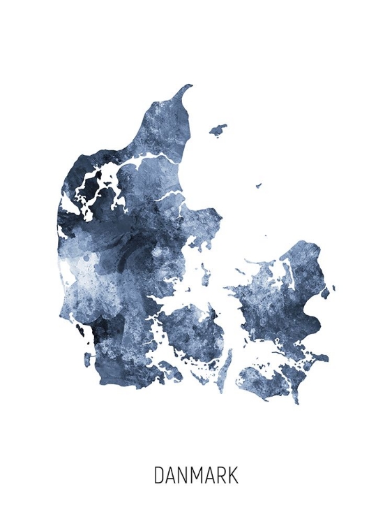 Picture of DANMARK WATERCOLOR MAP