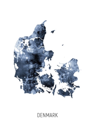 Picture of DENMARK WATERCOLOR MAP
