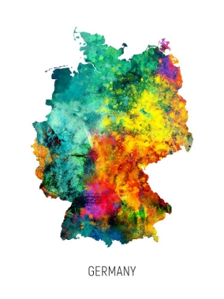 Picture of GERMANY WATERCOLOR MAP