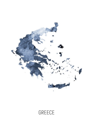Picture of GREECE WATERCOLOR MAP