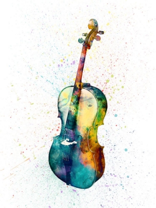 Picture of CELLO ABSTRACT WATERCOLOR