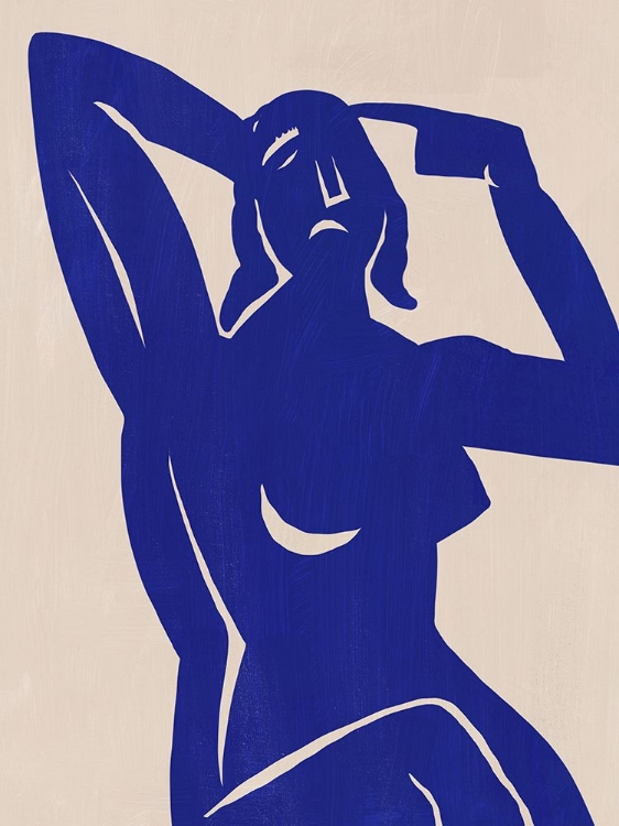 Picture of PAPER CUT FIGURATIVE IN BLUE