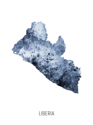 Picture of LIBERIA WATERCOLOR MAP