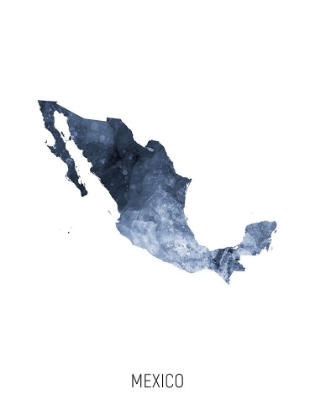 Picture of MEXICO WATERCOLOR MAP