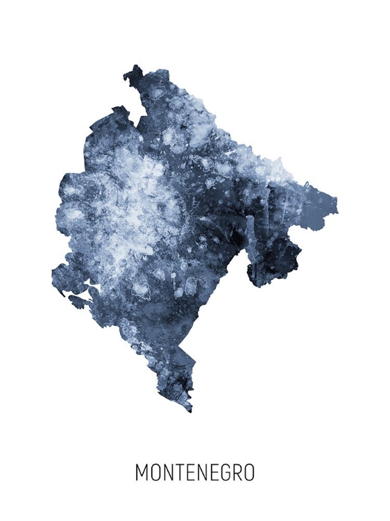 Picture of MONTENEGRO WATERCOLOR MAP