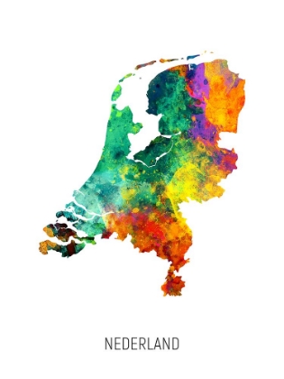 Picture of NEDERLAND WATERCOLOR MAP