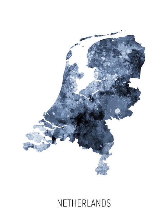 Picture of NETHERLANDS WATERCOLOR MAP