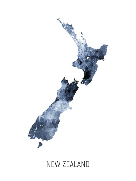 Picture of NEW ZEALAND WATERCOLOR MAP