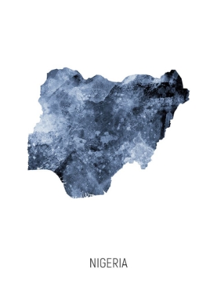Picture of NIGERIA WATERCOLOR MAP