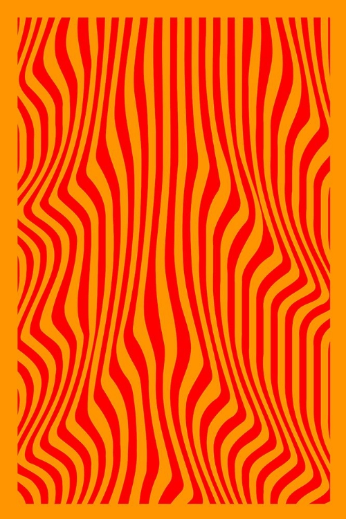 Picture of ORANGE WAVY LINES