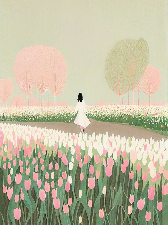 Picture of STROLLING THROUGH THE TULIPS