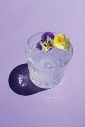 Picture of LAVENDER WATER WITH PANSIES