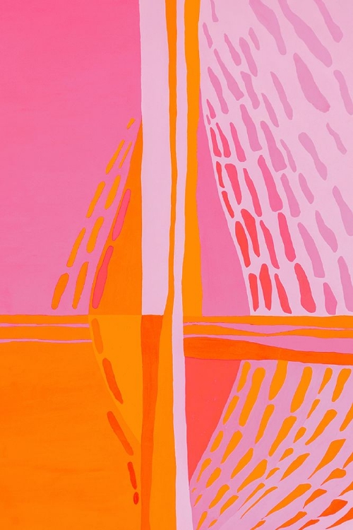 Picture of PINK AND ORANGE ABSTRACT