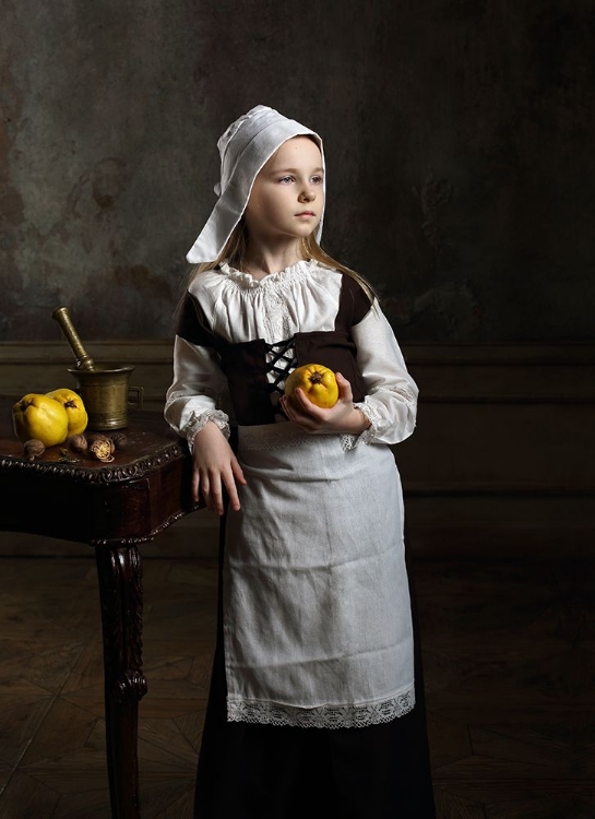 Picture of A YOUNG GIRL WITH SOME QUINCES