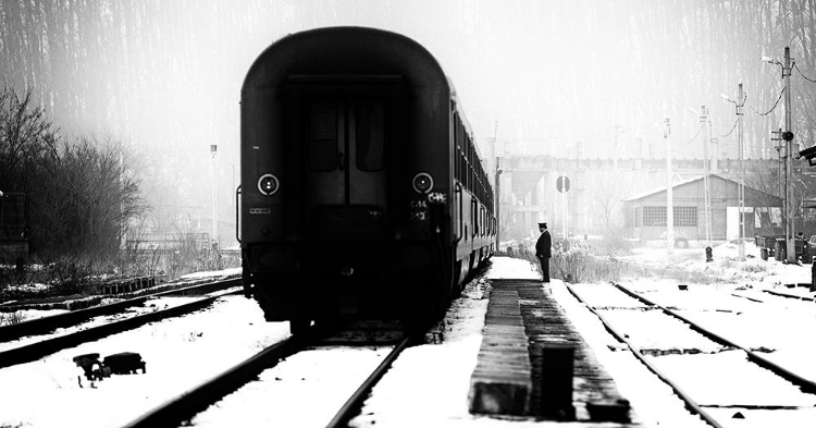 Picture of RAILWAY STATION WINTER SCENE