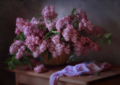 Picture of WITH A BASKET OF LILACS