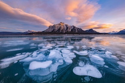 Picture of ABRAHAM LAKE SUNSET