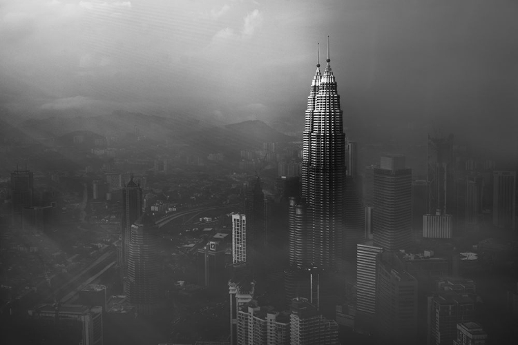 Picture of PETRONAS TOWERS IN A FOGGY AFTERNOON